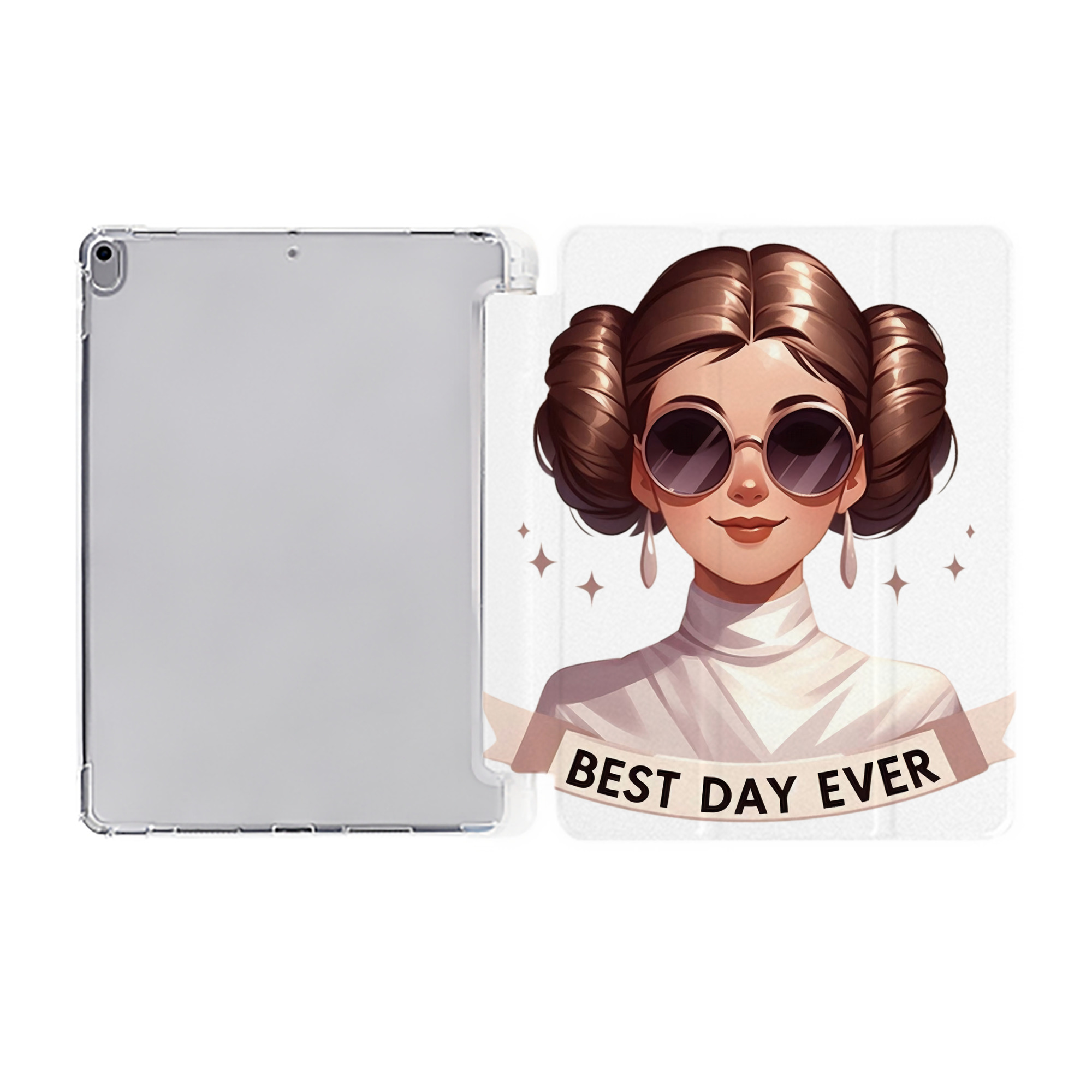 （画像用） スター・ウォーズ Star Wars IPad ケース ペン収納付き 三つ折りスタンド PUレザー×シリコン 対応機種9.5/10.5/10.9インチ